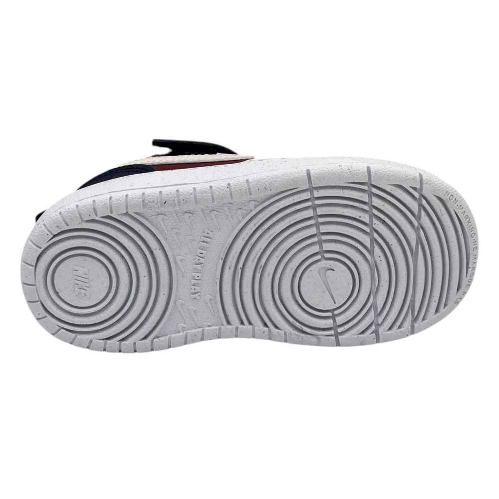 Nike Court Borough Low Toddler Boys Slip-on Sneakers Size 7 Dark Team Red Blue - Picture 10 of 15